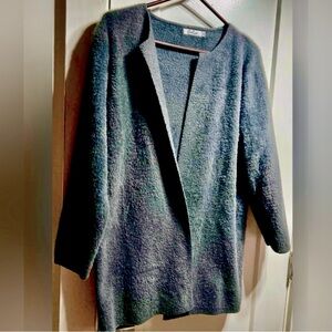 Calico EUC fuzzy oversized coat